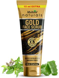 Multani naturals Gold Face Scrub | Gently Exfoliates & Unclogs Pores - Scrub