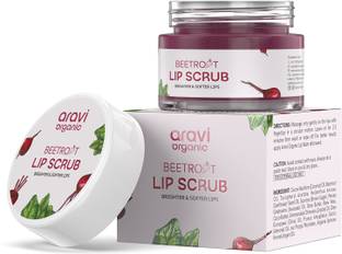 Aravi Organic Beetroot Lip Scrub With Beetroots & Shea Butter For Lip Lightening Nourishment Beetroot