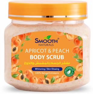 SMOOTH NATURALS Apricot & Peach Body Scrub | Enriched with Apricot Extracts | For All Skin Types Scrub