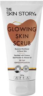 The Skin Story Glowing Skin Brightening Face Scrub for Exfoliation and Remove Tan Scrub