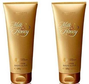 Oriflame Sweden milk and honey gold set Scrub