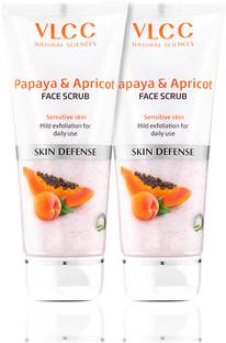 VLCC Papaya & Apricot Face Scrub - 80 g (Pack of 2) Scrub