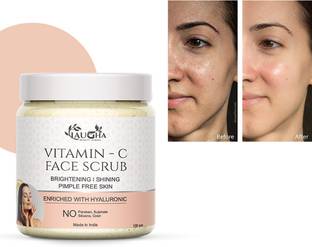 Laugha Vitamin- C Face Scrub Tan Removal Repair Damage Caused By Sun Acne And Pimples Scrub