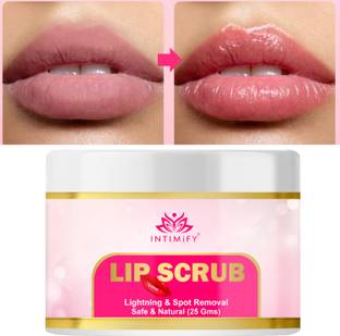 INTIMIFY Lip Scrub For Pigmentation, Moisturizes Dry Lips & Provides Hydration Scrub