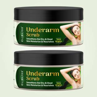 ELIBLISS Underarm Whitening Scrub for Dark Underarms Spot Removal Pack of 2 Scrub