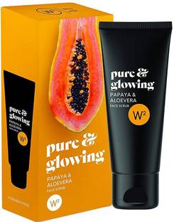 W2 Pure & Glowing Papaya & Aloevera Face  Scrub