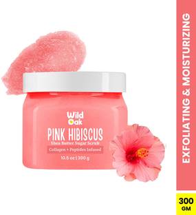 Wild Oak Pink Hibiscus Shea Butter Sugar Body Scrub