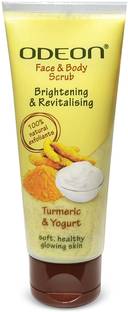 ODEON Turmeric & Yogurt Face and Body Brightening & Revitalising Scrub
