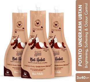 Nat Habit Underarm Darkness Removal Cream Scrub, Whitening, Odour Control�-�Raw�Potato Scrub