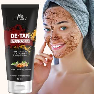 INTIMIFY De Tan Scrub For Tan Removal Blackheads & Dirt removal For Women & Men Scrub