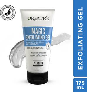 Orgatre Instant Tan & Dead Skin Removal Exfoliating Gel | Tanning Dead Skin Remover Gel Scrub
