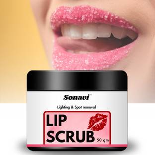 Sonavi Lip Scrub for darkened lips| Face Scrub for Deep Clean and Dead Skin Remover Scrub