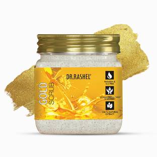 DR.RASHEL Gold Scrub For Face & Body with Pure Gold Extracts | Firm & Skin Nourishing Scrub