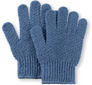 NILORO Exfoliating Shower Gloves with Elastic Fit Perfect for Daily Use