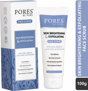 PORES BE PURE Skin Brightening & Exfoliating Scrub for Revitalization & Skin Tone Correction | Scrub