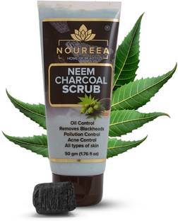 noureea Neem Charcoal Scrub For Oil Control, Pollution Control & Acne Control The Skin Scrub