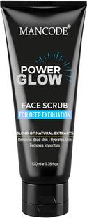 MANCODE Power Glow Face Scrub for Men | Exfoliation, Brightening & Removes Dead Skin Scrub