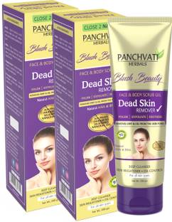 panchvati Herbals Dead Skin Remover powerful skin exfoliator with glowing Pack - 2 Scrub