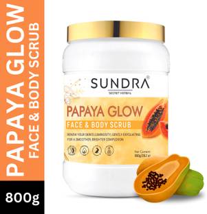 sundra Papaya Glow Anti- Pigmentation Face & Body Scrub