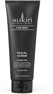 Sukin Facial Scrub For Men | Suitable For All Skin Types | 125ml (Pack of 1) Scrub