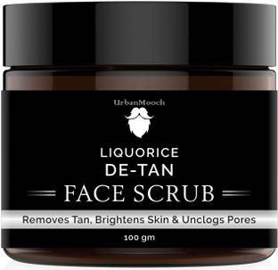 अर्बनमूछ De-Tan Face Scrub,Tan Removal Face Scrub, Body Scrub for Healthy & Glowing Skin,100gm स्क्रब