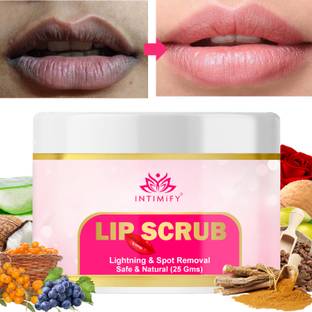 INTIMIFY Lip Scrub, Lip Scrub For Pigmentation, Lip Scrub For Dark Lips For Women & Men Scrub