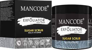MANCODE Sugar Body Scrub for Tan Removal & Exfoliation Glowing Soft Skin Men Women  Scrub