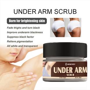 Rosevely Underarm Whitening Scrub for Dark Underarms Spot Removal Pack of 1  Scrub