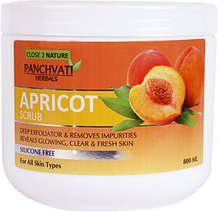 panchvati Regular Apricot Scrub for Better Skin Tone & Removing Wrinkles Scrub