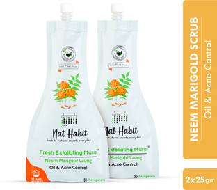 Nat Habit -Laung (Face Scrub) For Oil & Acne Control - 50gm(Pack of 2) Scrub