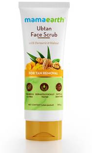 Mamaearth Ubtan Scrub For Face� for Tan Removal with Turmeric & Walnut Scrub