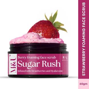 M and U Gentle Exfoliating Face Scrub For Glowing Skin Tan Removal & Brighten Skin Scrub