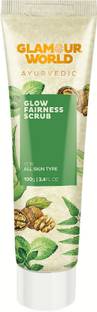 Glamour World Glow Fairness Scrub| Gently lifts away dirt, impurities | Enriched with | Neem | Walnut | Saffron Oil |100ML Pack Scrub