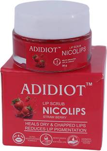 ADIDIOT Strawberry Lip Balm Scrub For Lightening & Brightening Dark Lips Scrub S4 Scrub