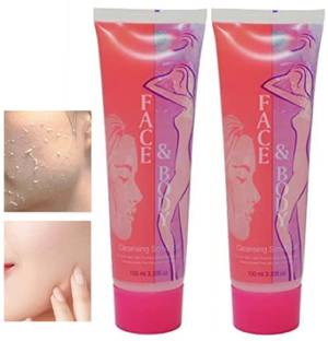 Amaryllis Soft Face & Body Cleansing Scrub Gel Scrub Pack Of 2  Scrub