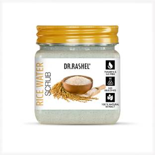 DR.RASHEL Rice Water Scrub For Face & Body with Rice Water & Aloe Vera | Moisturizing Scrub