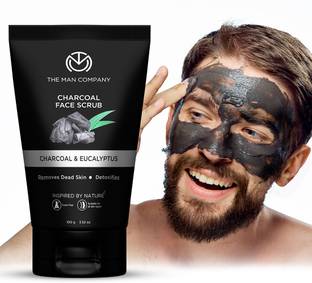 THE MAN COMPANY Charcoal Face Scrub with Lemongrass & Eucalyptus Essential Oils Scrub