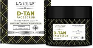 L'avenour D-Tan Face Scrub For Deep Exfoliation, Blackheads, Dark Spots & Tan Removal Scrub