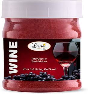 Luster Face & Body Wine Gel Scrub | Exfoliating Scrub For Women & Men Scrub