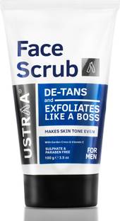USTRAA Face Scrub De-Tan for Men | Exfoliation & Effective Tan Removal Scrub