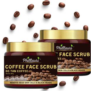 Phillauri Coffee Body Scrub for Tan Removal, Exfoliation & Soft-Smooth Skin Scrub