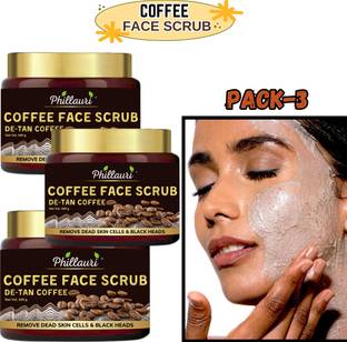 Phillauri Coffee scrub for face scrub & body scrub,Blackhead Remover & Tan Removal  Scrub