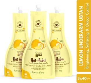 Nat Habit Underarm Darkness Removal Cream Scrub, Whitening, Odour Control-Lemon�Drop Scrub