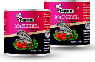 Munnujii Mackerel in Tomato sauce and chili 200 gram pack of 4 Fillets