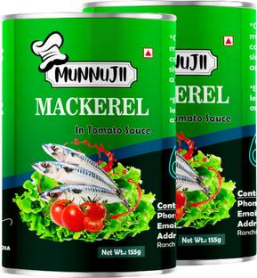 Munnujii Mackerel in Tomato sauce 155g (Pack 2) Fillets