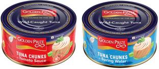 Golden Prize Tuna Chunk in Tomato Sauce and Tuna Chunk in Springwater Slices