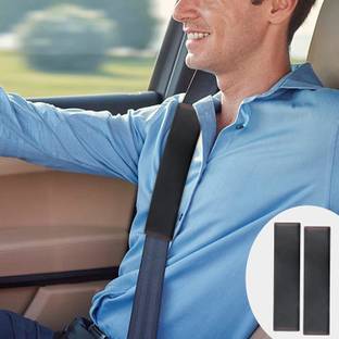 Auto Oprema CAR SEAT BELT COVER & SHOULDER PAD COVER BLACK -2 UNIVERSAL PACK OF 2 Seat Belt Cover