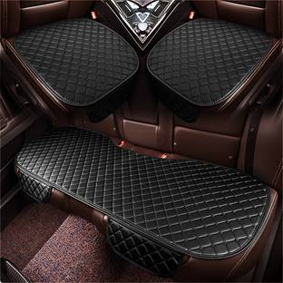 STHIRA 3 pcs Car seat Cover Protector mat for Driver and Rear Seat Cover for car Front Seat Belt Cover