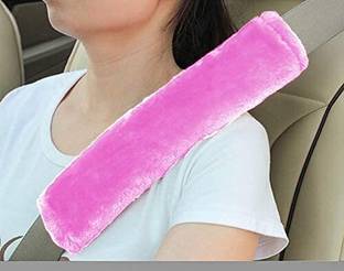 Fluffy Fluffys Soft Faux Sheepskin Seat Belt Shoulder Pad for More Comfortable Driving Seat Belt Cover