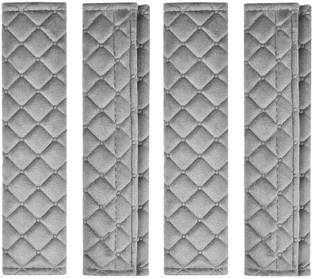 Auto Oprema Soft Auto 7D Grey Seat belt 4 PCS Universal Fit for All Cars Seat Belt Cover